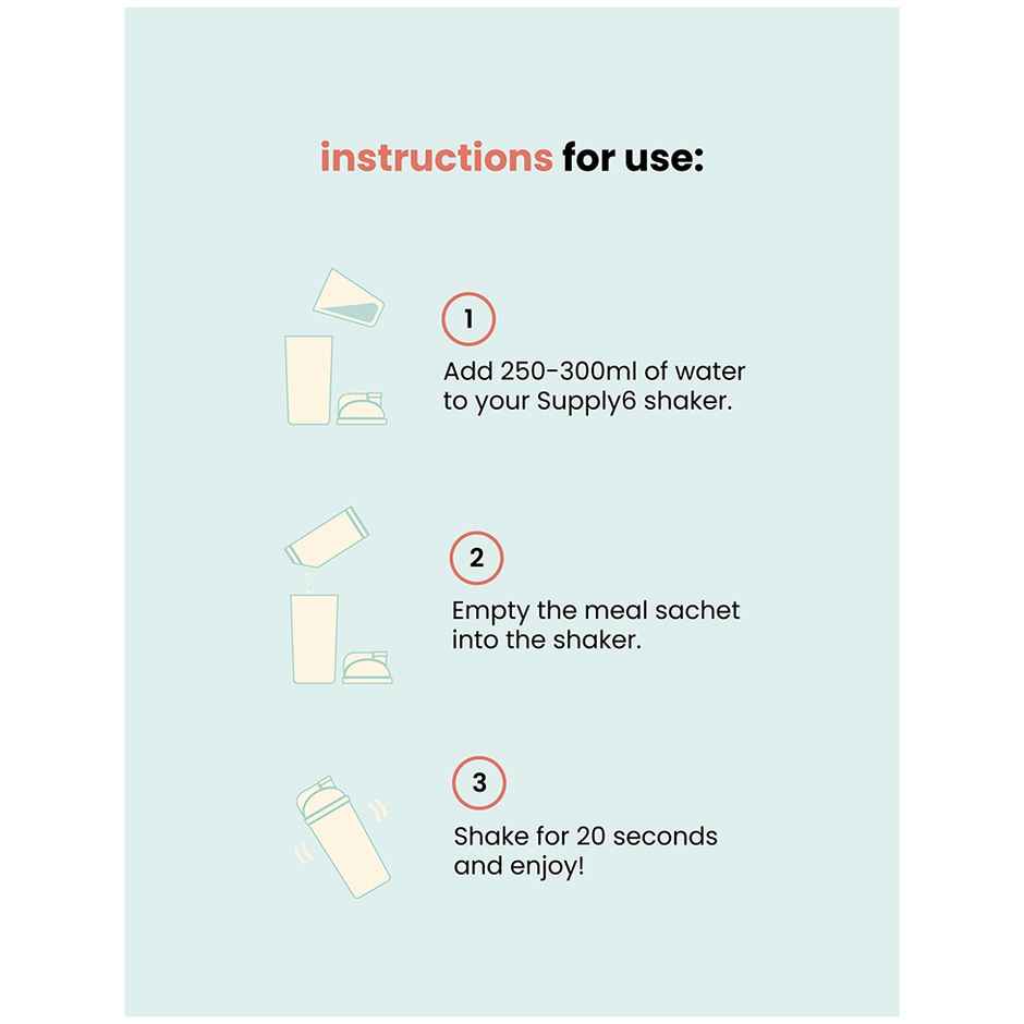 Supply6 Plant-Based Wholesome Vanilla Meal - Replacement Powder For Weight Management