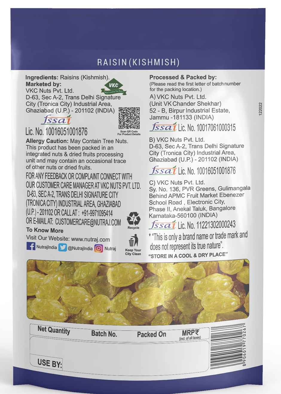 Nutraj Round Raisin | Kishmish