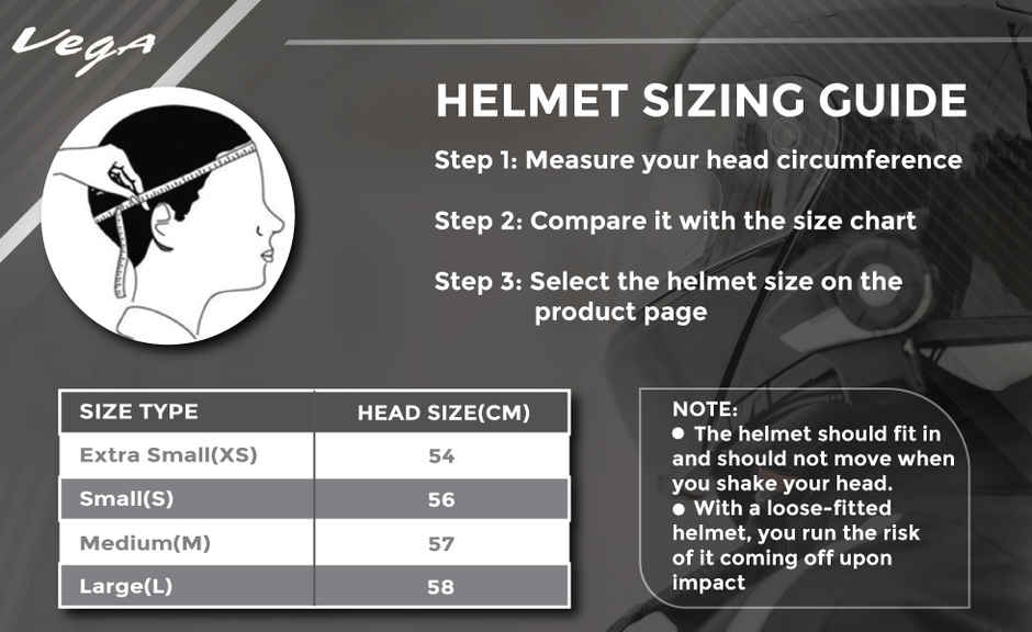 Vega Bolt Black Helmet | M