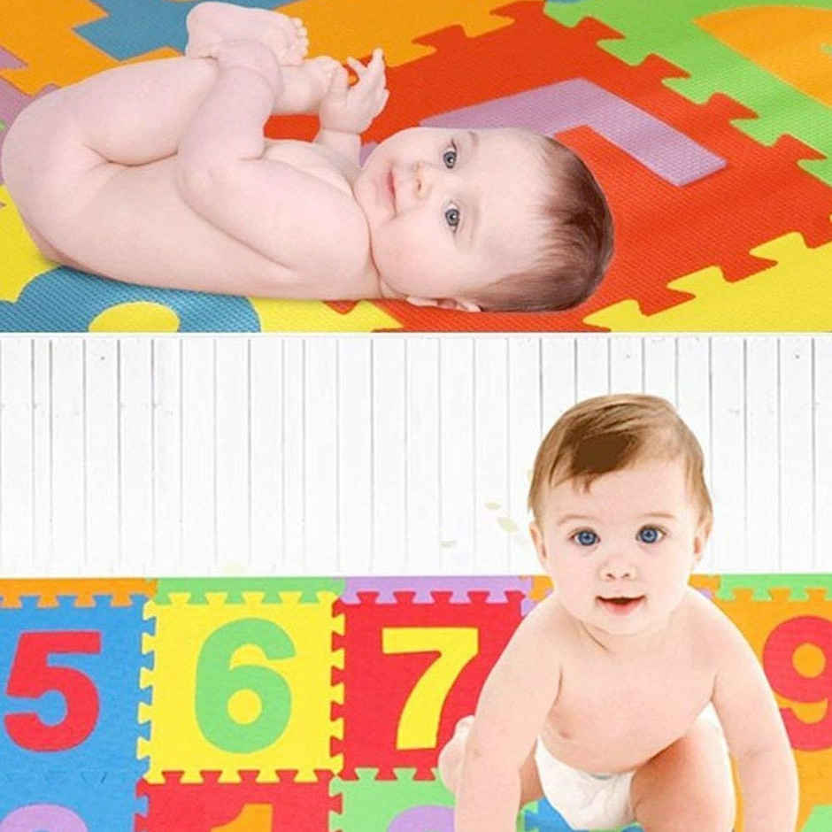 Toyshine 36 Pcs Abc 123 Interlocking Foam Puzzle Play Mat