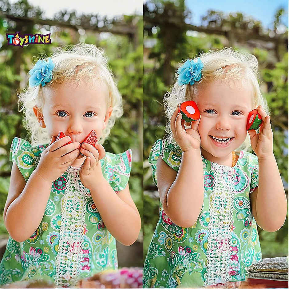 Toyshine Realistic Sliceable Fruits and Vegetables Cutting Play Toy Set | Multicolour