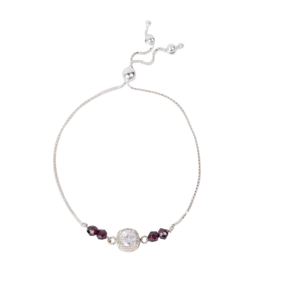 Kimirica "Nothing But Love Story" Duo Potli Gift Set(1pc) & Garnet Silver Bracelet Lumba(1pc) Combo
