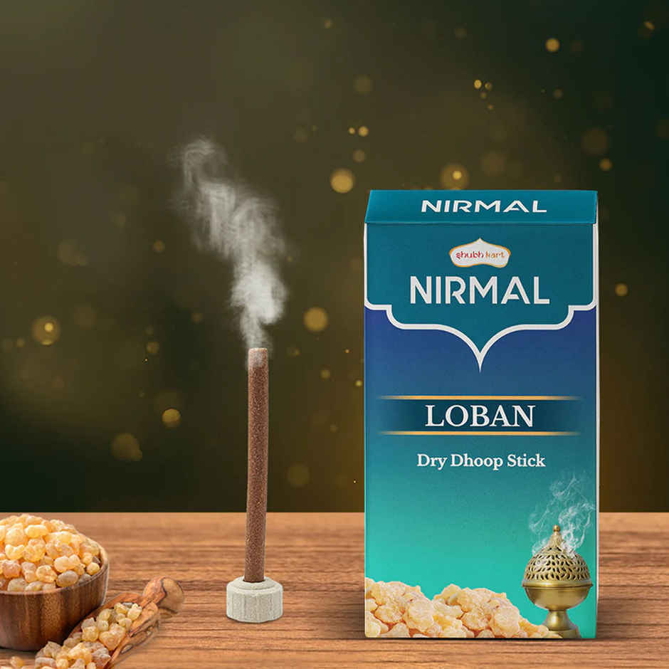 Shubhkart Nirmal Rose Dry Dhoop Stick(10pc), Shubhkart Nirmal Loban Dry Dhoop Stick(10pc) & Shubhkart Nirmal Mogra Dry Cone Dhoop(10pc) Combo