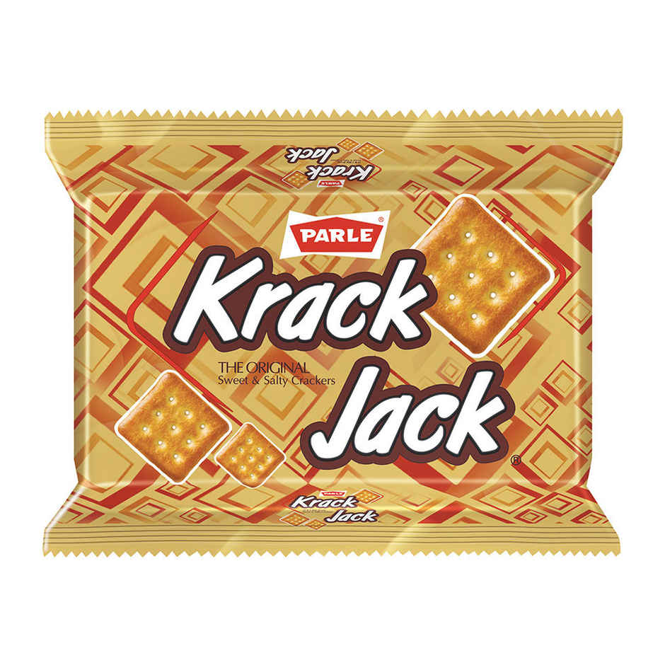 Parle Krack Jack Sweet and Salty Plain Crackers | Artificial Colour-free Combo 
