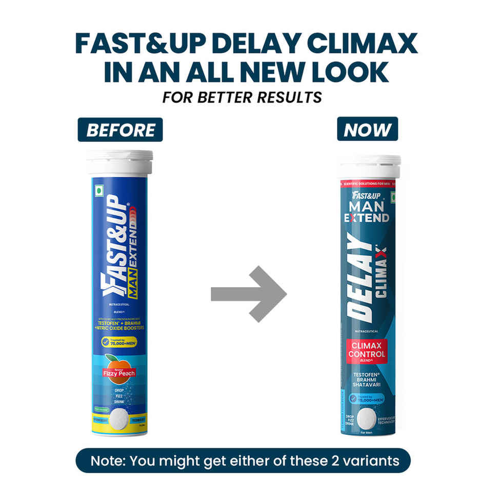 Fast&Up Delay Climax Testosterone Booster - Peach