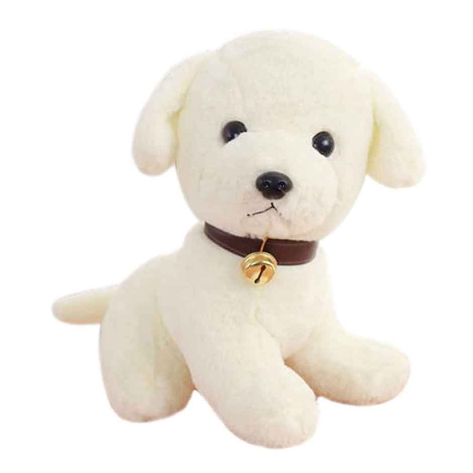 Sterling Dog Sitting Plush Soft Toy Animal Baby Boys & Girls 25 Cm - White