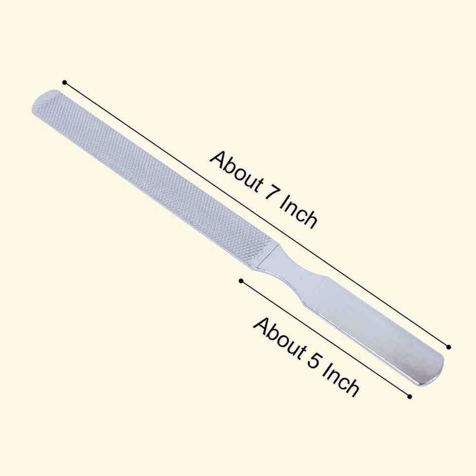 Bronson Professional Nail Filer And Buffer Double Sided Stainless Steel Pedicure Manicure Nail Tool