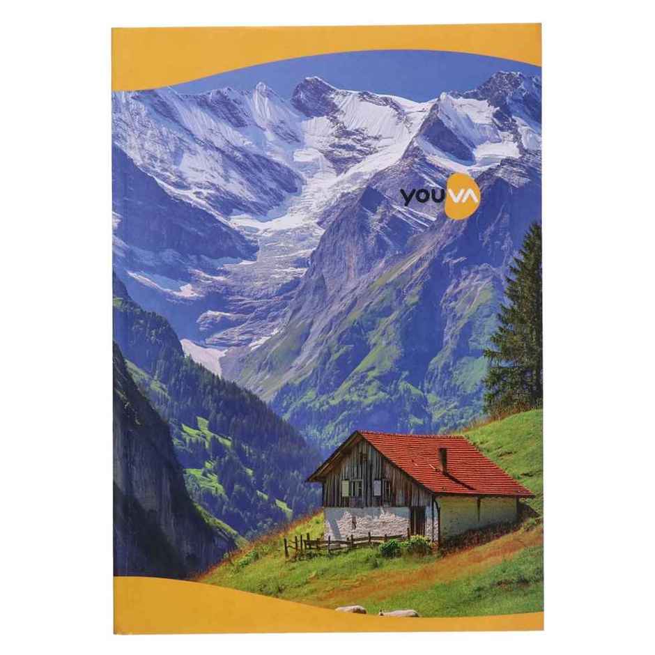 Navneet Youva Soft Bound Single Line Long Notebook 276 Pages, A4 size 21 cm x 29.7 cm - Design may vary