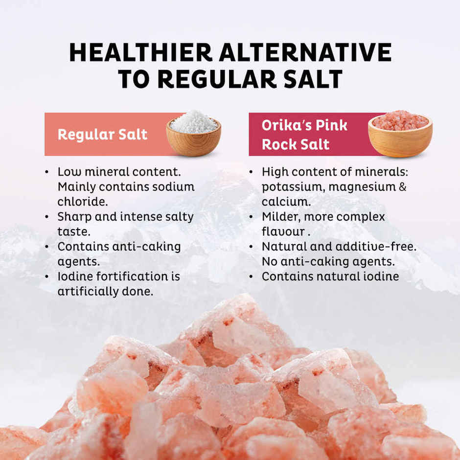 Orika Himalayan Pink Rock Salt | Sendha Namak