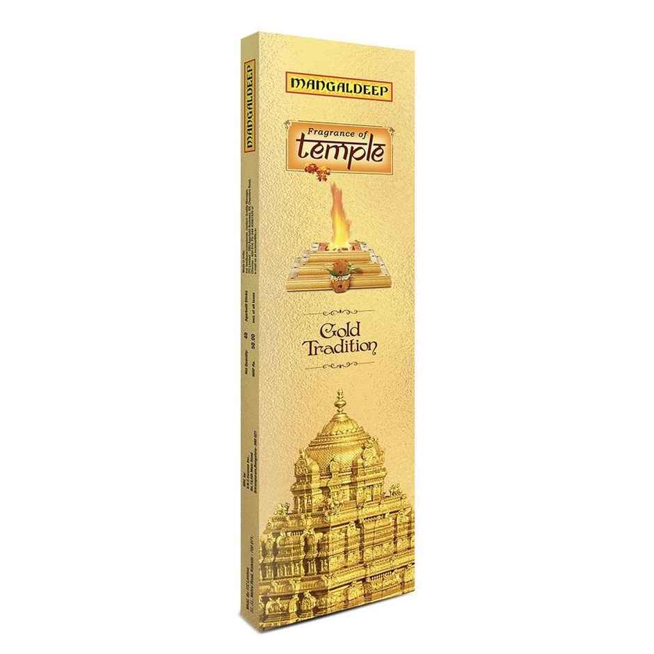 Mangaldeep Temple Gold Incense Sticks / Agarbatti - Yagna Fragrance