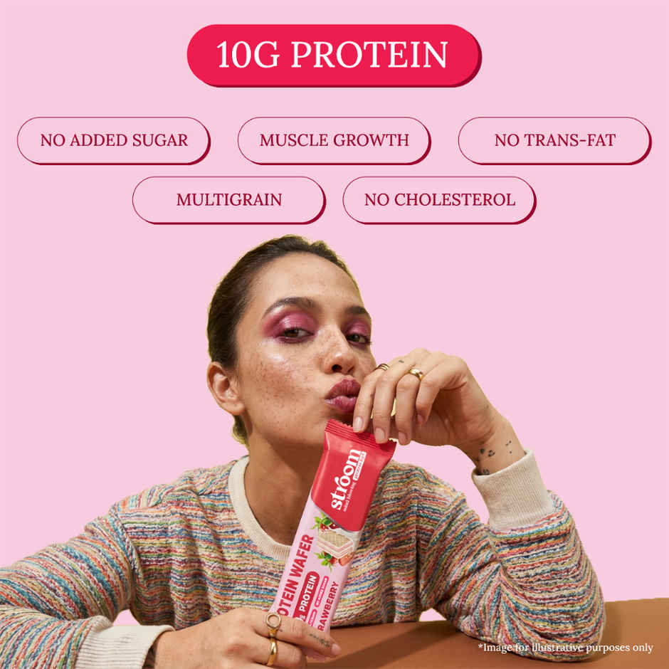Stroom Strawberry Protein Wafer Bar