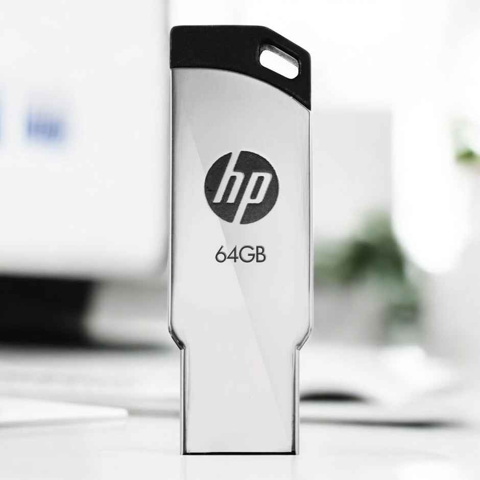 Hp V236W 64Gb Usb 2.0 Pen Drive, Metal Silver