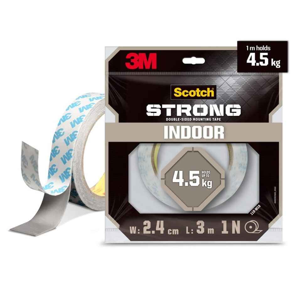Scotch Double Sided Foam Tape for Mounting | 24 mm x 3 m 1 PIECE Combo