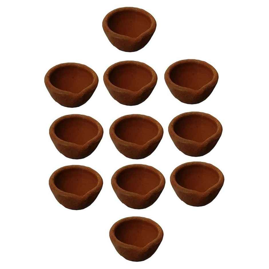 Handmade Mitti Diya- 11Pc