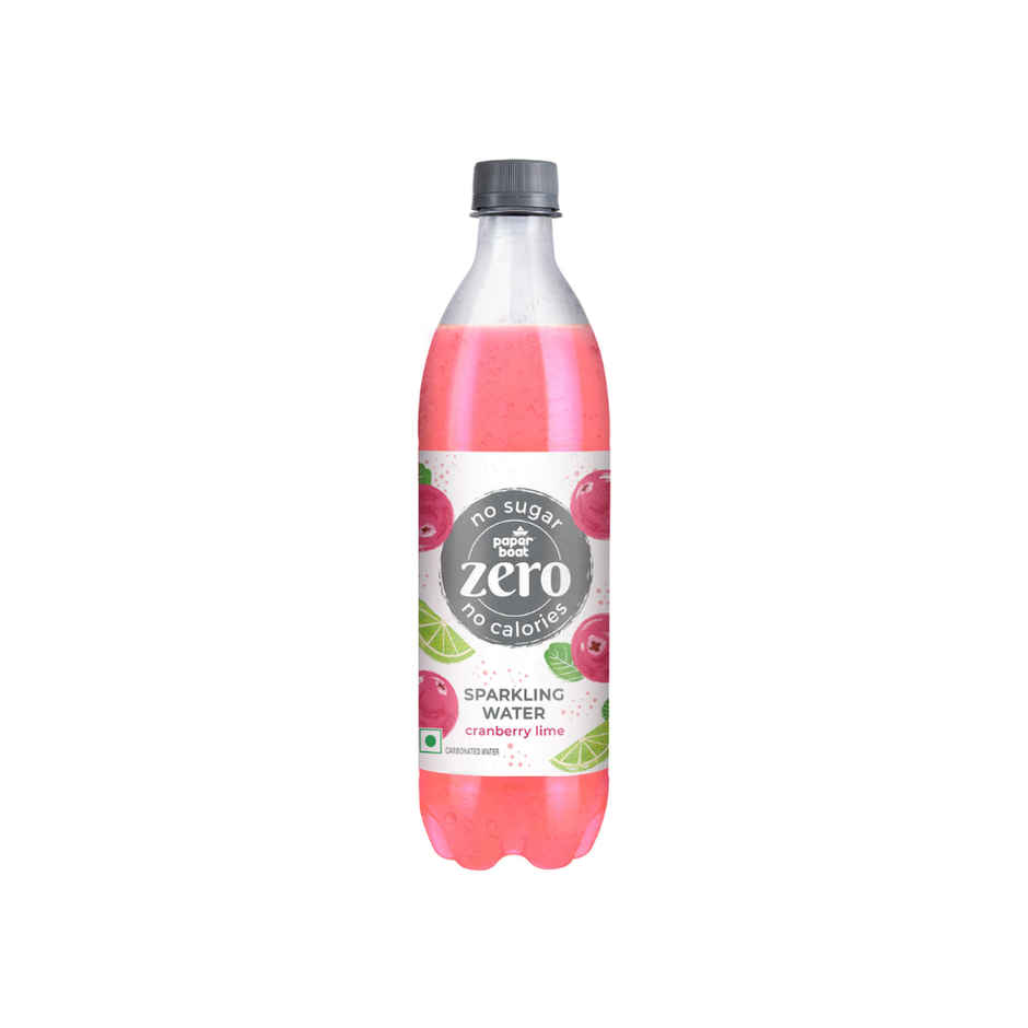 Paper Boat Zero Sugar Cranberry Lime Sparkling Water | Sugar Free Cold Drink