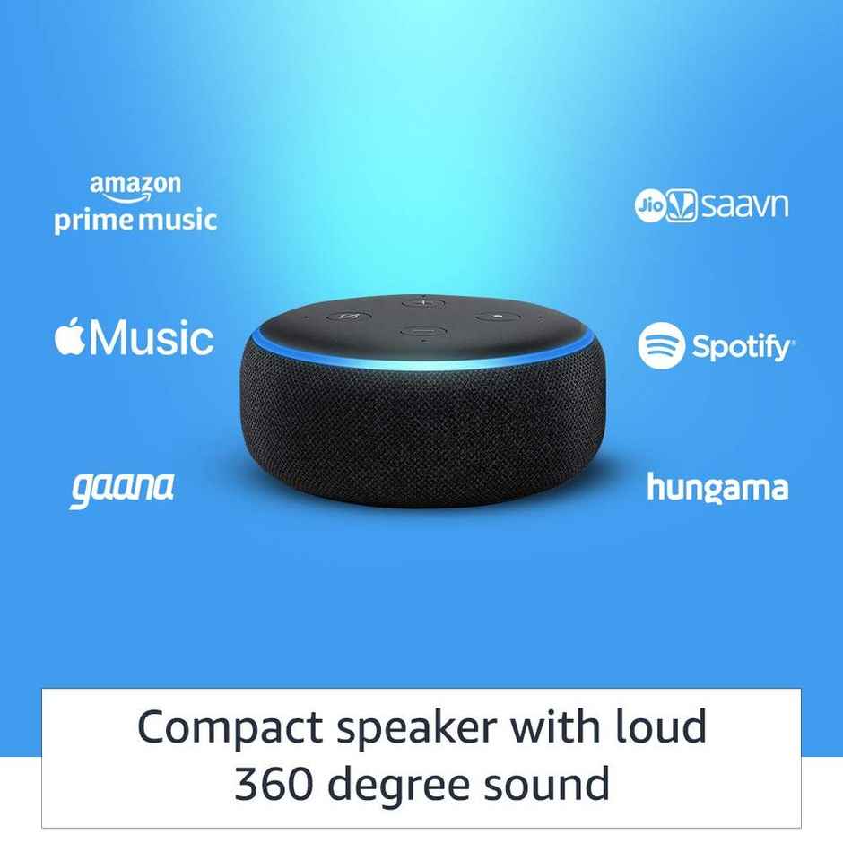 Amazon Echo Dot (3Rd Gen) - 1 Smart Speaker Brand In India With Alexa (Black)