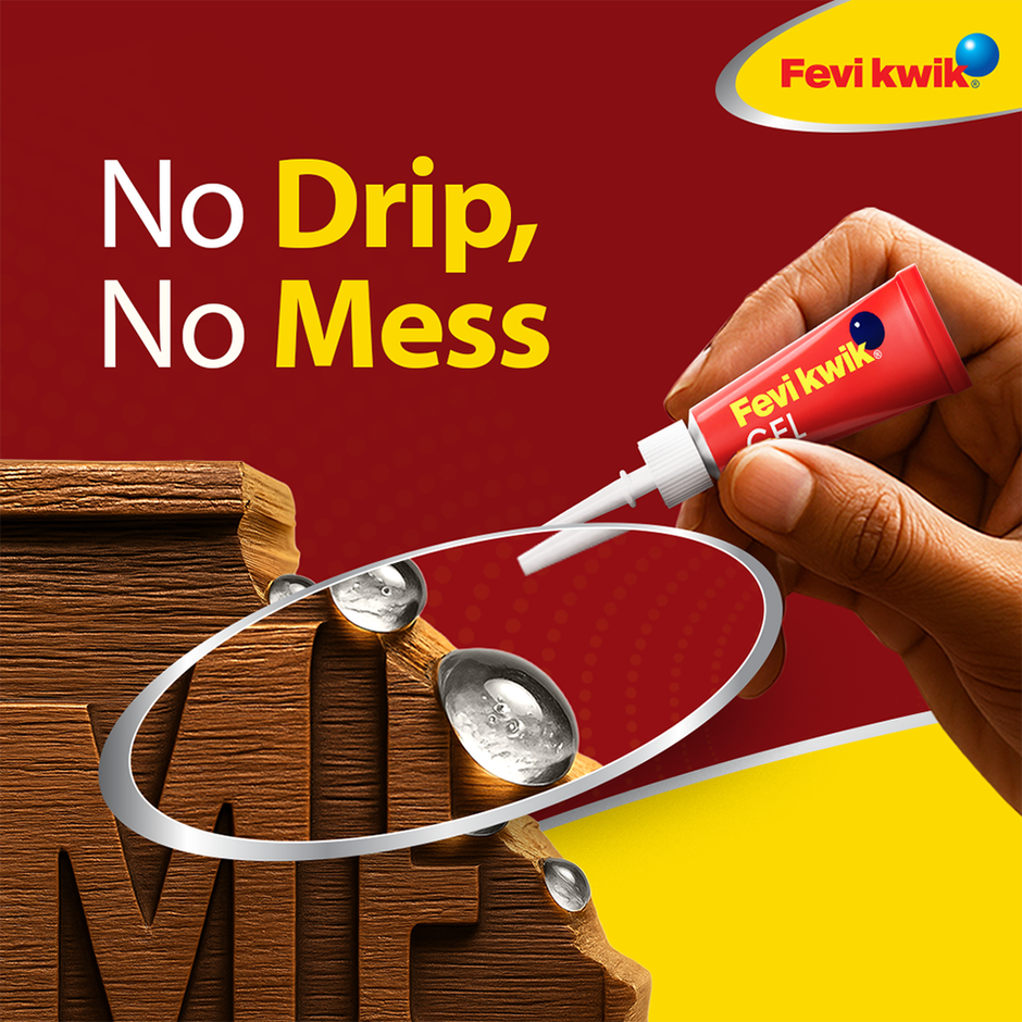 Fevikwik Gel | Instant glue for repair | No spillage | Clear non drip formula | Extra repair time Combo