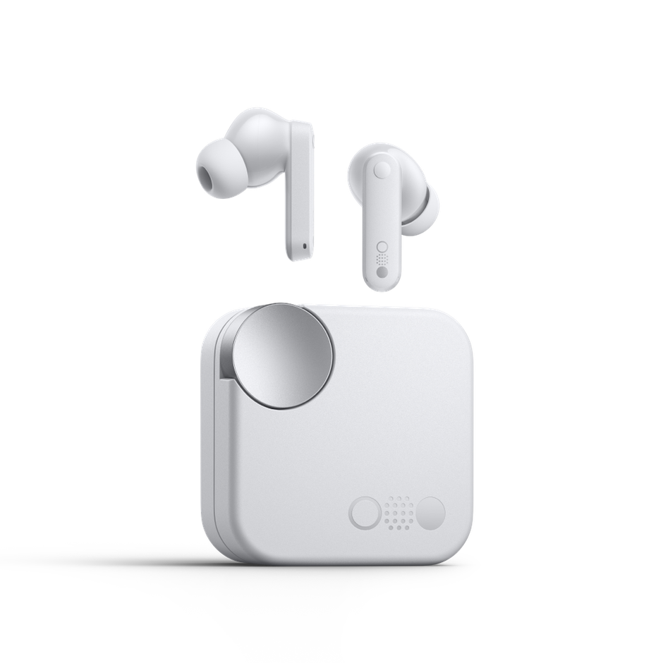 CMF BY NOTHING In Ear TWS Earbuds Buds Pro Noise Cancelling/Bluetooth/Up To 39 Hours Of Usage, Dedicated App Compatible, Lightweight, Out-Of-Sound Capture - Light Gray
