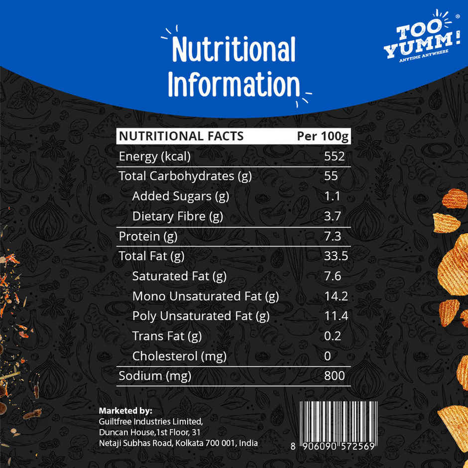 Too Yumm - Potato Chips Indian Masala