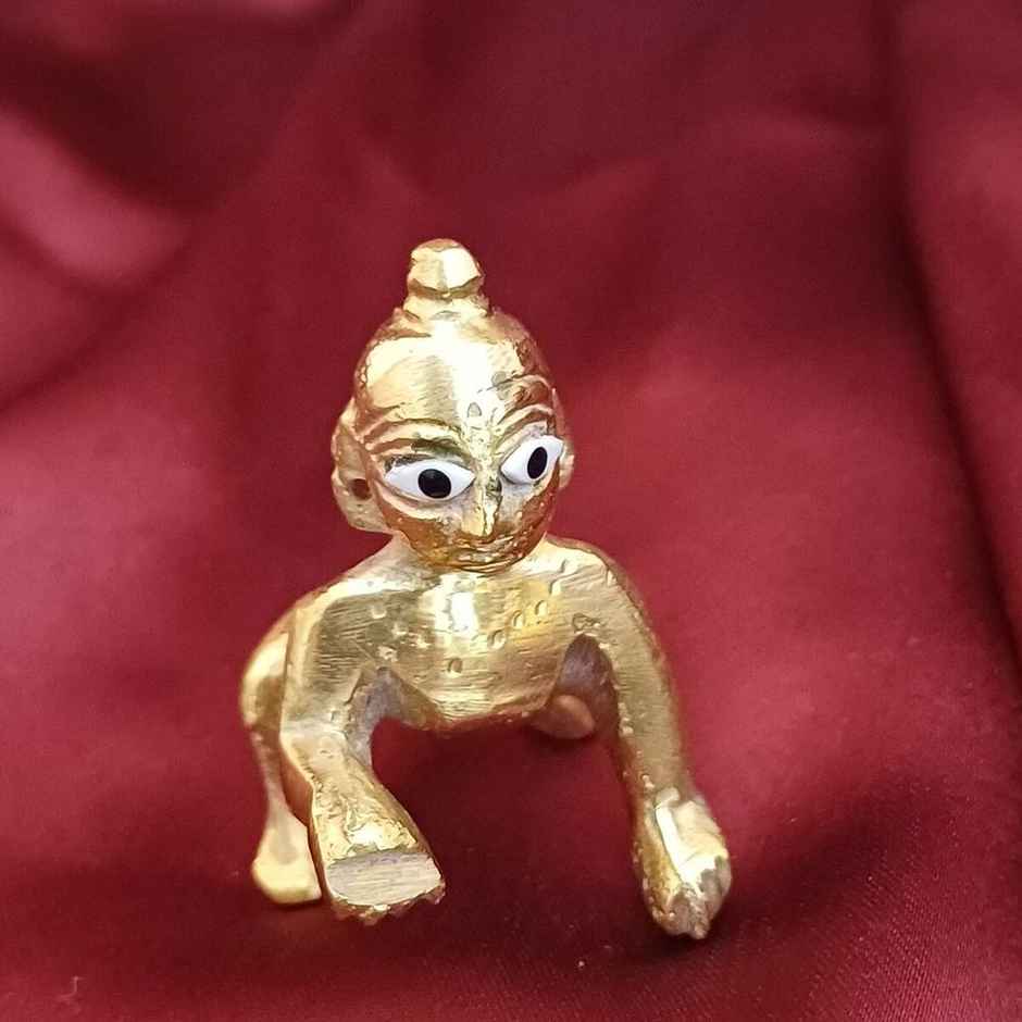 Laddoo Gopal Brass Idol | Size 1 | 2 inch | Gullak