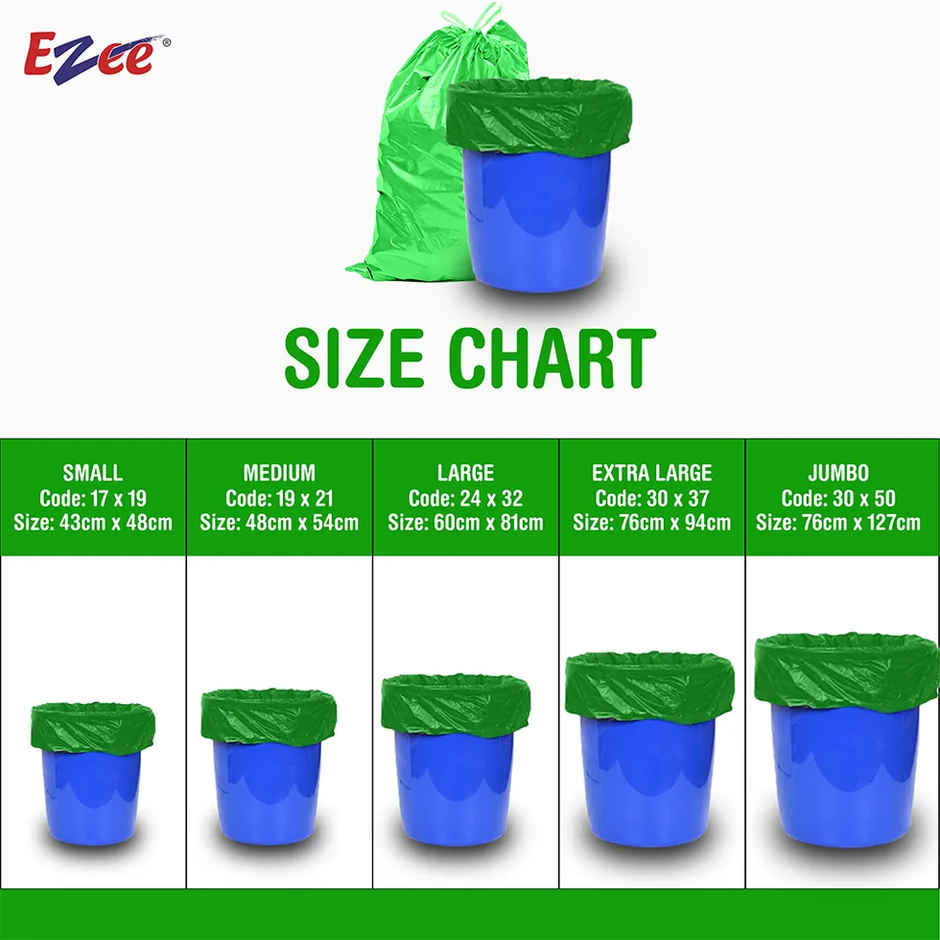 Ezee Biodegradeable Flat Garbage Bag - Medium