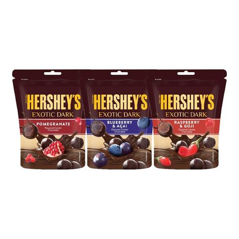 Hershey's Exotic Dark Blueberry And Acai Chocolate Share Bag