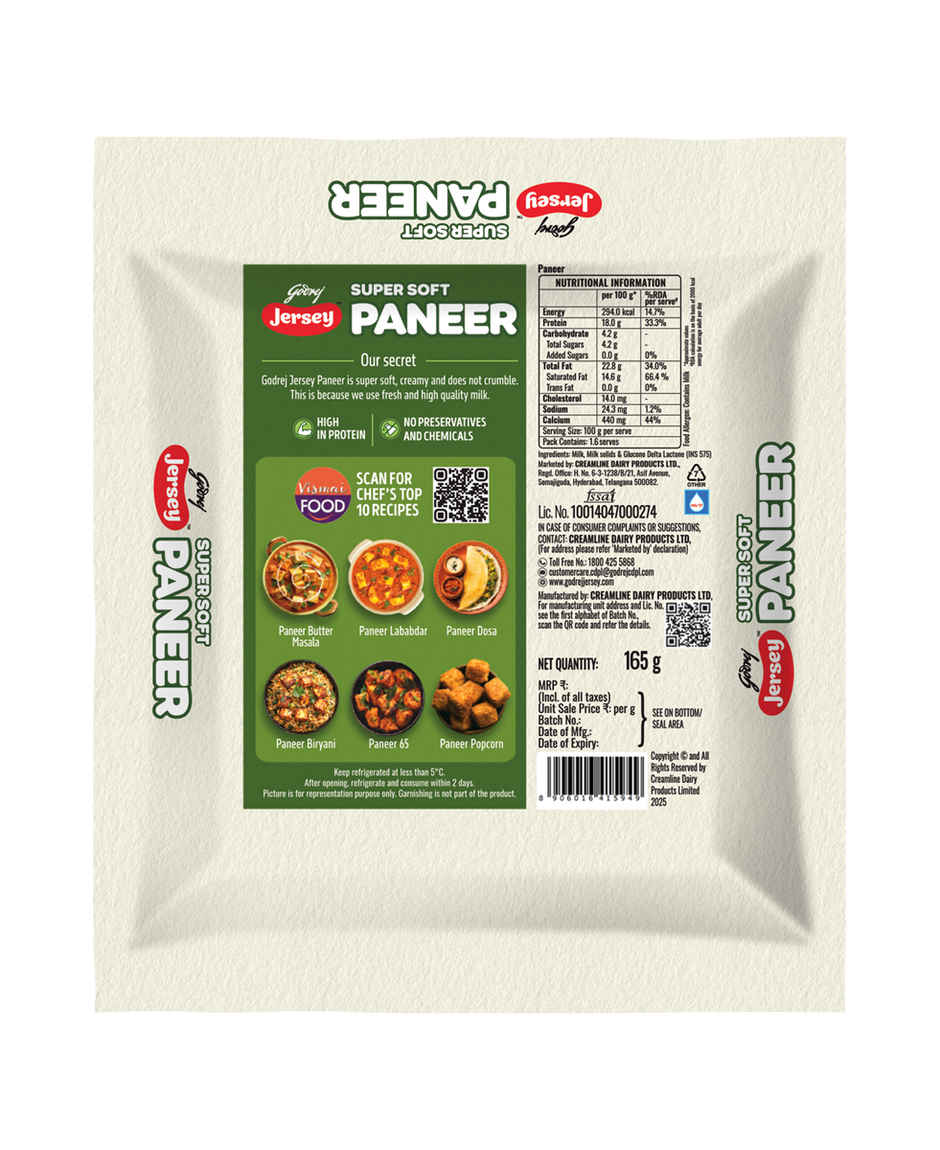 Godrej Jersey Super Soft Paneer with 30 gm Protein