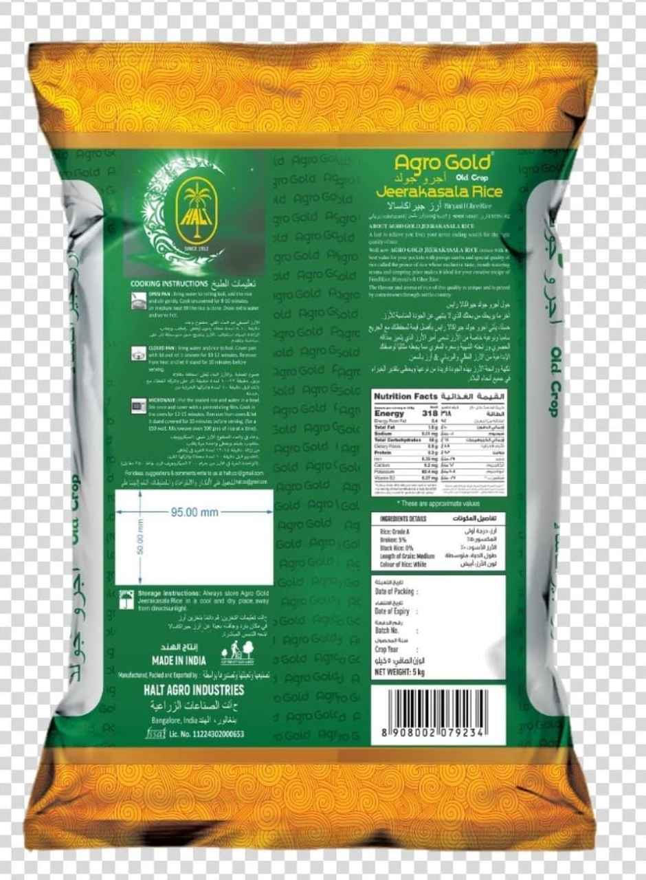 Agro Gold Jeera Samba/Jeerakasala Rice