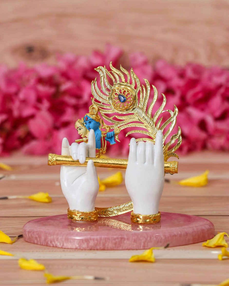 House of Wemy Krishnaji Divine Hands Idol for Gifting and Home Decor