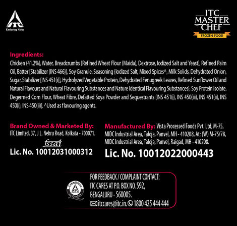 ITC Master Chef Desi Style Chicken Patty | Goodness of Protein | No Added Preservatives | 6 pieces