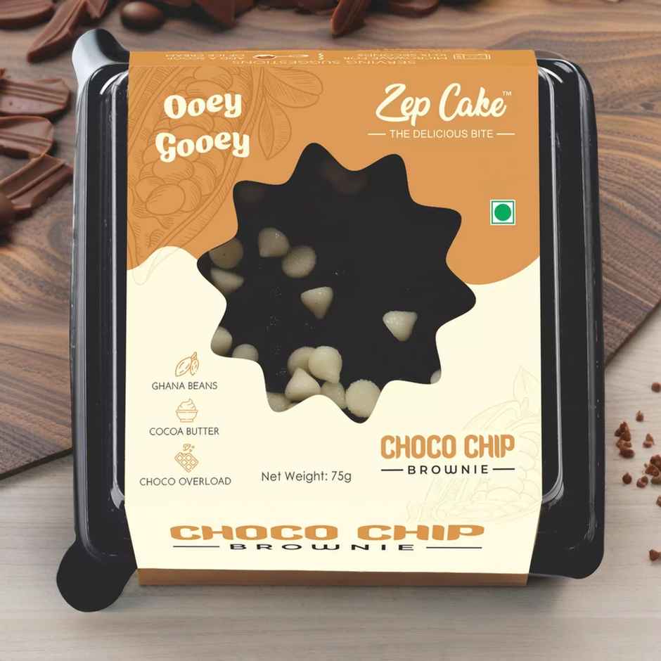 Zep Cake Premium Choc Chip Brownie | Dessert Delight