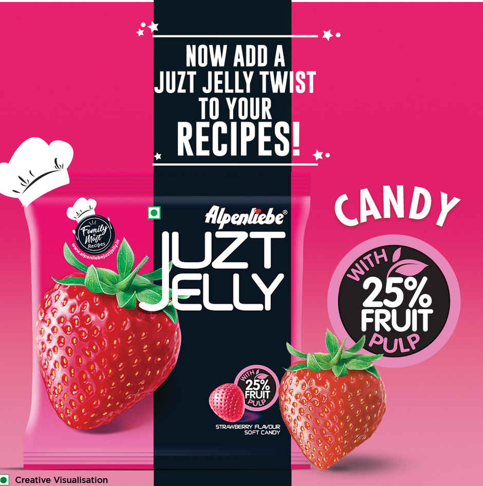 Alpenliebe Juzt Jelly Strawberry Flavour Pouch