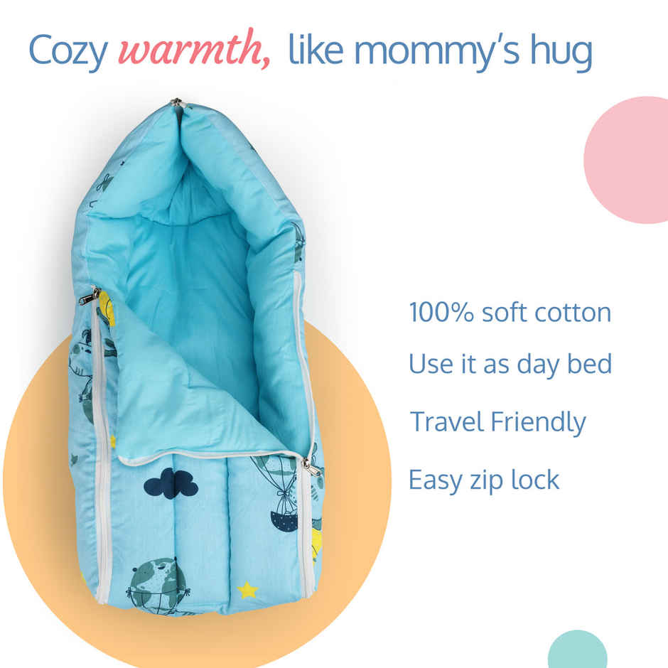 LuvLap 3 in 1 Baby Bed, Sleeping Bag & Carry Nest, for Baby Carrying & co Sleeping, Unisex, 0M+