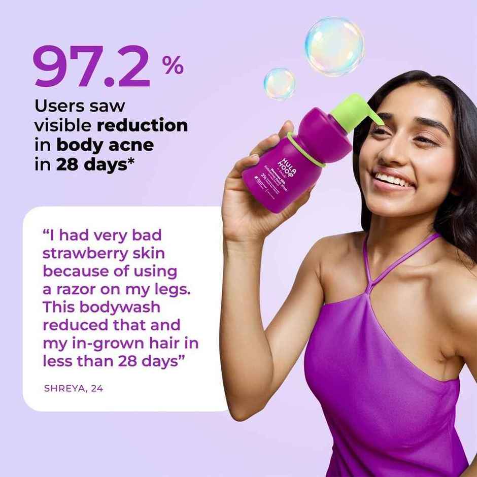 Hula Hoop Exfoliating Body Wash by Foxtale