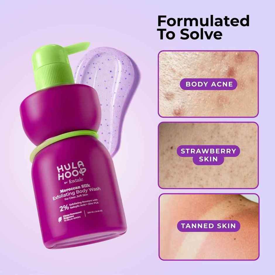 Hula Hoop Exfoliating Body Wash by Foxtale