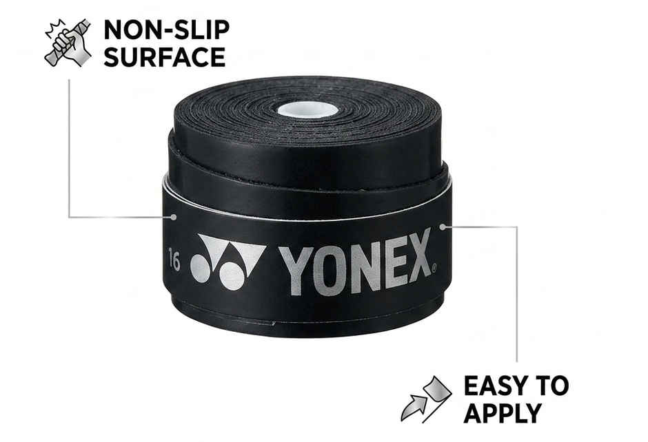 Yonex Badminton Racquet Finger Grip ETech 902 | Assorted Colour