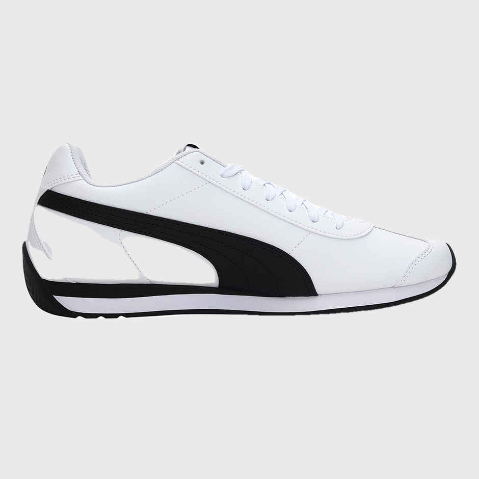Puma Unisex Turin 3 Sneakers White and Black Uk/Ind - 6