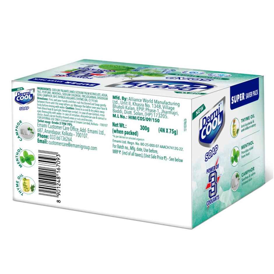 Dermicool Soap With The Power Of 3 Coolants - Camphor, Menthol, Thyme Oil