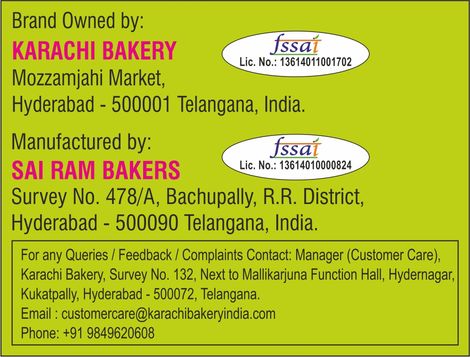 Karachi Bakery Double Delightt Fruit & Pista Almond Biscuits