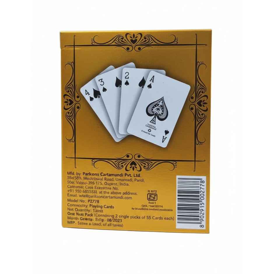 Parksons Cartamundi Plastic Playing Cards Black Box Prime | Twin pack