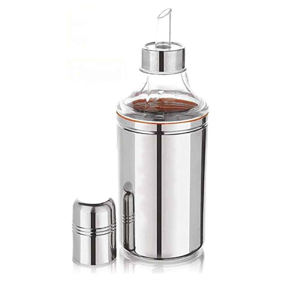 KVG Stainless Steel Oil Pourer Dispenser 500 ml Drip Free Bottle