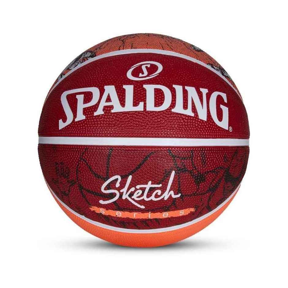 Spalding Sketch Crack Basketball | Red | Size - 7