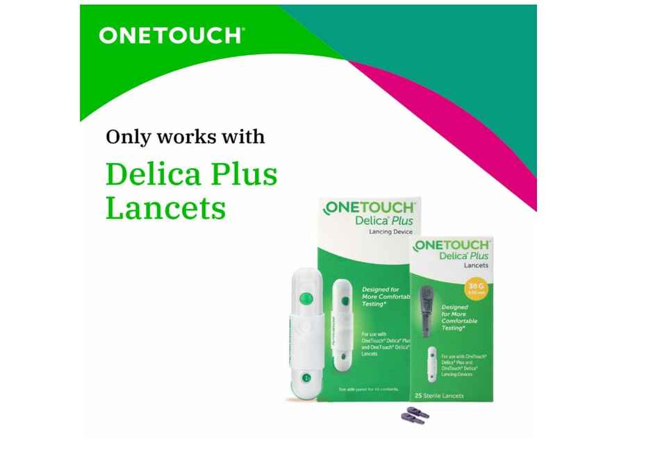 OneTouch Delica Plus Lancing Device with Delica Plus 25 Lancet