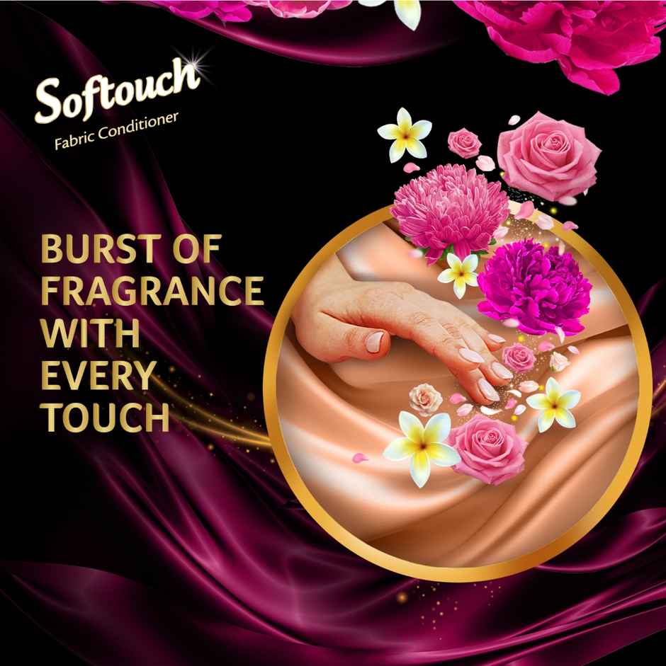 Softouch Rose and Jasmine 2X French Perfume After Wash Fabric Conditioner