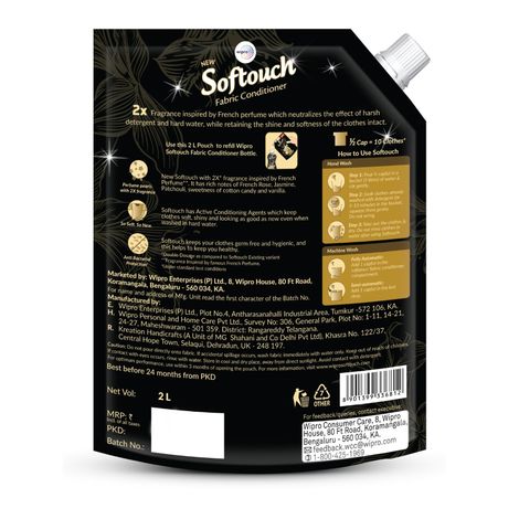 Softouch Rose and Jasmine 2X French Perfume After Wash Fabric Conditioner