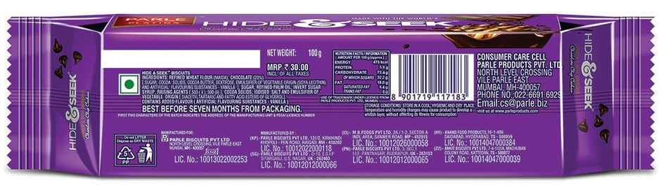 Parle Hide & Seek Biscuits Packet