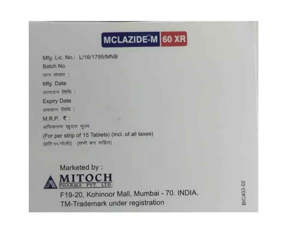 Mclazide-M 60 XR Tablet