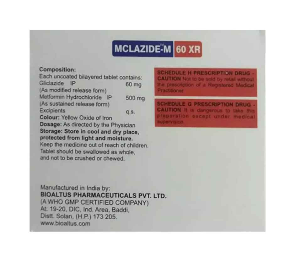 Mclazide-M 60 XR Tablet