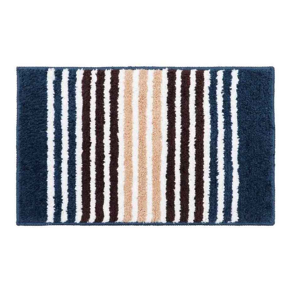Homeharmony Non-Slip Bath Mat | Blue | 58 x 36 cm