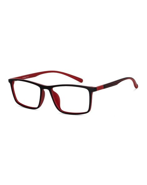 Lenskart Blu Unisex TR90 Computer Glasses | Black and Red - L